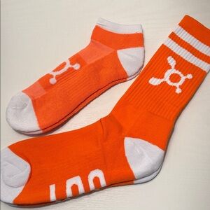 2 Pair of OTF Orange and White Socks
